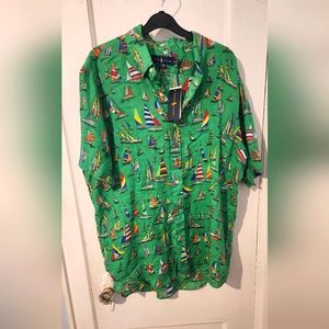 Polo Ralph Lauren Classic Fit Shirt Size XL NWT Green